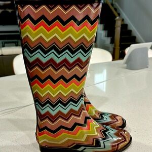 Missoni rain boots size 7 - excellent condition